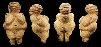 Ancient naked figurines of the female form.