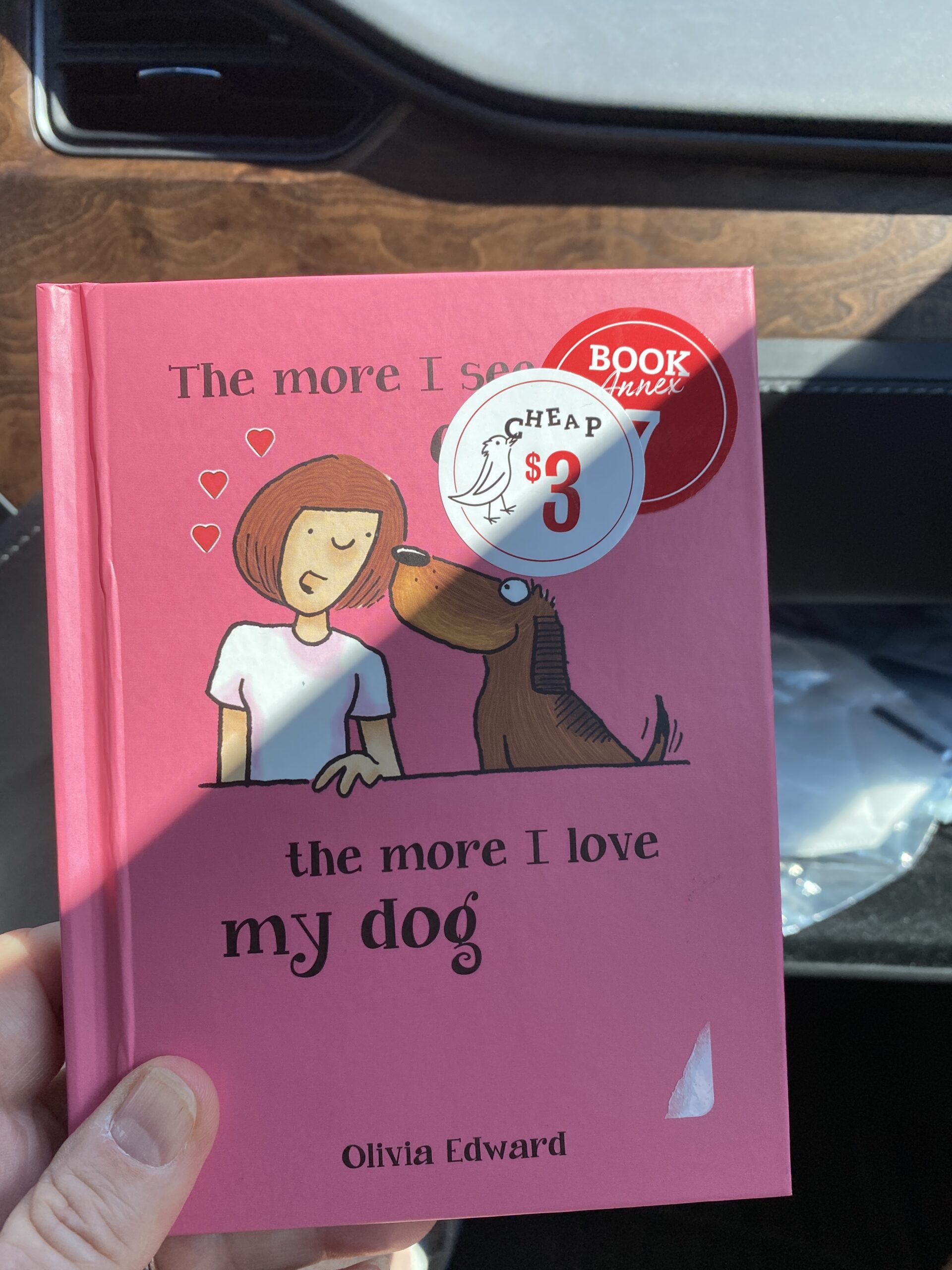 Book cover, The more I see the more I love my dog.